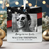 赤線消防写真追悼碑 メタルオーナメント