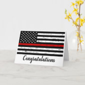 赤線消防士学校卒業 カード (黄色い花)