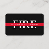 赤線消防署モダン消防署 名刺 (正面)