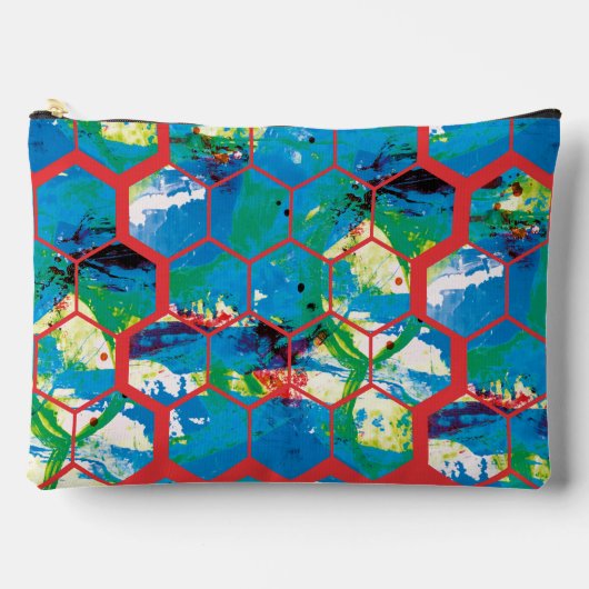 赤線。 アクセサリーポーチ (正面)