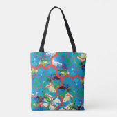 赤線。 トートバッグ (裏面)