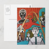 赤線、ブルーライン郵便はがき ポストカード (正面/裏面)