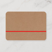 赤線 – 段ボール 名刺 (裏面)