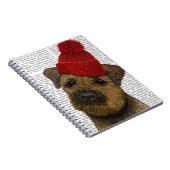 赤縁どボブル帽付テリア3 ノートブック (右側)