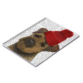 赤縁どボブル帽付テリア3 ノートブック (左側)