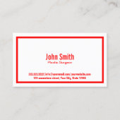 赤縁ど外科名刺 名刺 (正面)