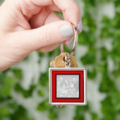 赤縁ど キーホルダー (手)