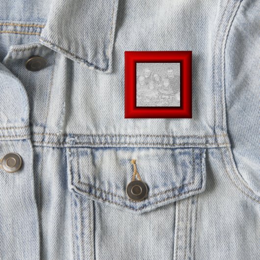 赤縁ど 缶バッジ (インサイチュ)