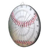 赤縫いダーツボード付き白野球 ダーツボード (正面右)