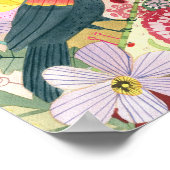 赤羽のブラックバード/牧草地のポスター ポスター (角)