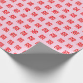 赤習二重幸福中国の結婚ズ   ラッピングペーパー (角)