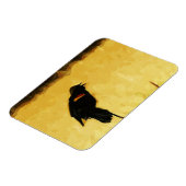 赤翼の黒鳥の歌う抽象芸術 マグネット (左側)