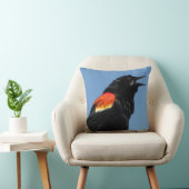 赤翼ブラックバードアニマル屋外枕 クッション (椅子)