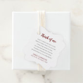 赤考えお祝いのライフ・キャンドル フェイバータグ (インサイチュ)