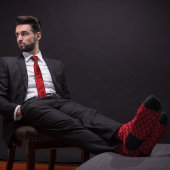 赤聴診器 ネクタイ