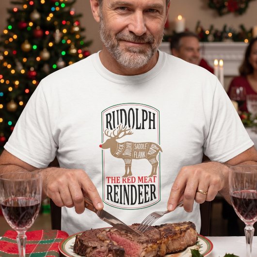 赤肉トナカイのルドルフ Tシャツ