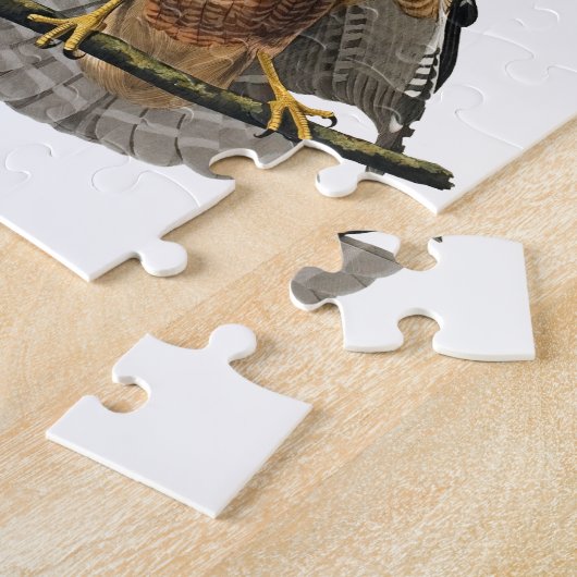 赤背負われたタカ ジグソーパズル (側面)