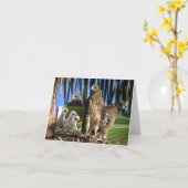 赤背負われたタカ • ジョーSweeney -カード カード (黄色い花)