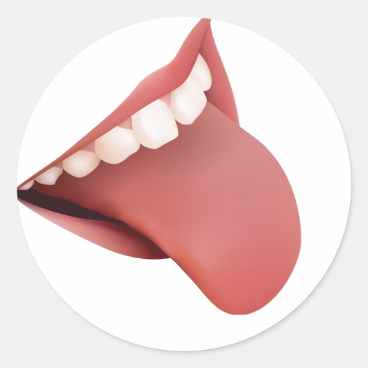 赤舌白歯 ラウンドシール (正面)