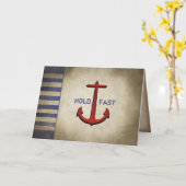 赤航海のいかり勇気付けられる カード (黄色い花)