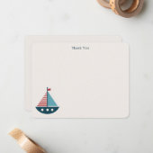 赤航海のちゃんシャワーありがとうご注意 ノートカード (正面/裏面インサイチュ)