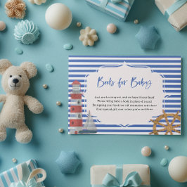 赤航海のちゃんシャワーカード用ベビーブルーブック エンクロージャーカード