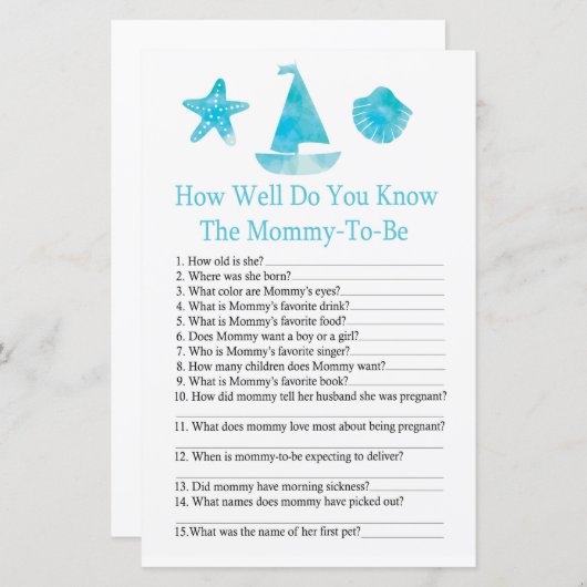 赤航海のちゃんシャワーゲームをどれだけ知っているか (正面/裏面)