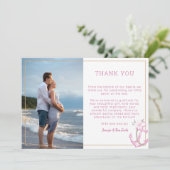 赤航海のちゃんシャワー写真サンキューカード | ピンクW サンキューカード (スタンド正面)