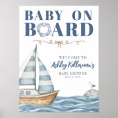 赤航海のちゃんシャワー歓迎サイン ポスター (正面)