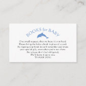 赤航海のちゃんシャワー用の青い本 エンクロージャーカード (正面)