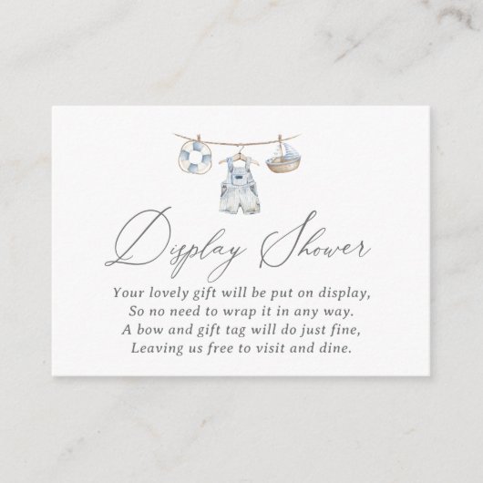 赤航海のちゃんシャワー表示シャワー エンクロージャーカード (正面)