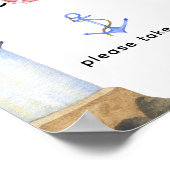 赤航海のちゃんシャワー – ありが来とう ポスター (角)