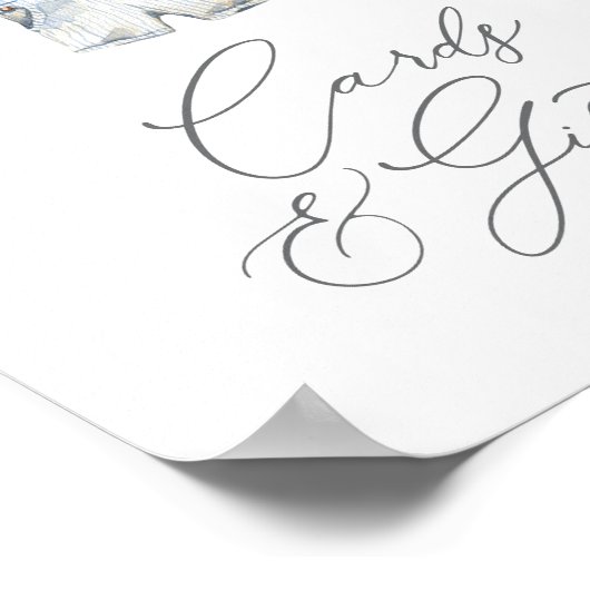 赤航海のちゃん衣赤ちゃんシャワーカードとギフト ポスター (角)