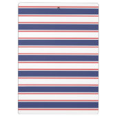 赤航海のとネイビーブルーのストライプ クリップボード (裏面)