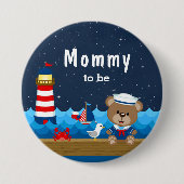 赤航海のと海軍の母を持つ少年 缶バッジ (正面)