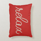 赤航海のの上にリラックスロープの言葉 アクセントクッション (正面(垂直))