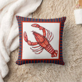 赤航海の海縁ど水色 クッション (ブランケット)