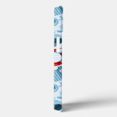 赤航海の白と青のパターン Case-Mate iPhoneケース (裏面 / 右)