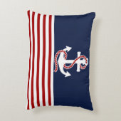赤航海の白ストライプいかり アクセントクッション (裏面(縦))