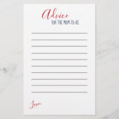 赤航海の白ストライプ赤ちゃんシャワーアドバイス (正面)