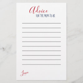 赤航海の白ストライプ赤ちゃんシャワーアドバイス