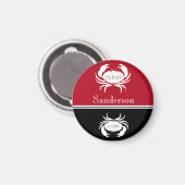 赤航海の白黒食洗機クリーン汚れ腫 マグネット (正面/裏面)