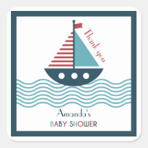 赤航海の艇ベビーシャワー誕生日