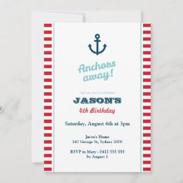 赤航海の誕生日招待状 招待状
