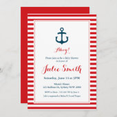 赤航海の赤シャワー招待状 招待状 (正面/裏面)