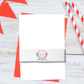 赤航海の青ロブスタークレストモノグラム 招待状ベリーバンド