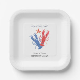 赤航海の青ロブスター、シーズザデイ ペーパープレート