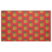 赤色のピンアパル背景 ファブリック (ファットクウォーター)