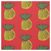 赤色のピンアパル背景 ファブリック (見本)