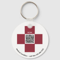 *~*赤色の医療警告ICE QR AP38クロス